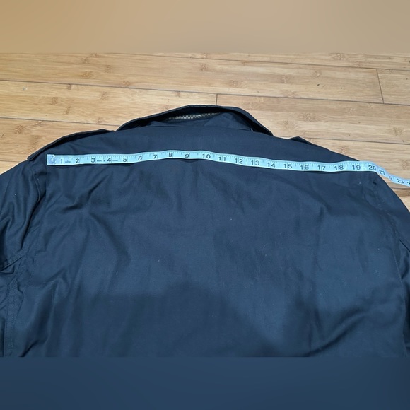 Brandit M-65 Standard Tactical Military Winter Parka Men’s Size L Black Hooded - Picture 12 of 13